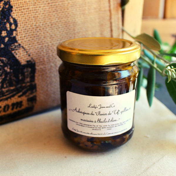 Le Panier de Tof Livraison de paniers de fruits et légumes - Aubergines marinées à l'huile d'olive Lady's Jam